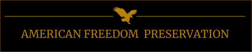 American Freedom Preservation with gold eagle
