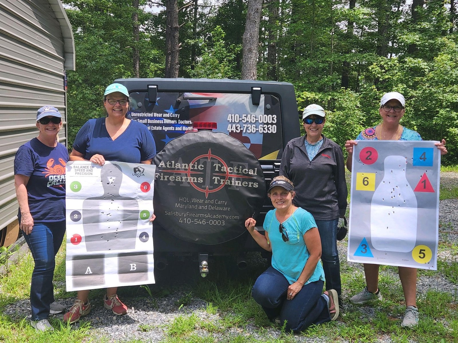women with their targets